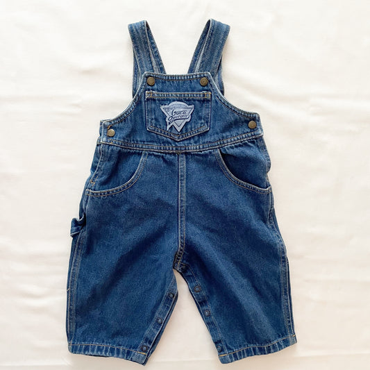 Guess Logo Patch Overalls - Yellow Clover Vintage Kids Clothes