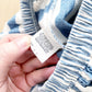 OshKosh Chambray Stripe Skirt - Yellow Clover Vintage Kids Clothes