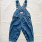 OshKosh Medium Wash Denim Overalls - Yellow Clover Vintage Kids Clothes