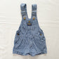 OshKosh Blue Hickory Stripe Shortalls - Yellow Clover Vintage Kids Clothes