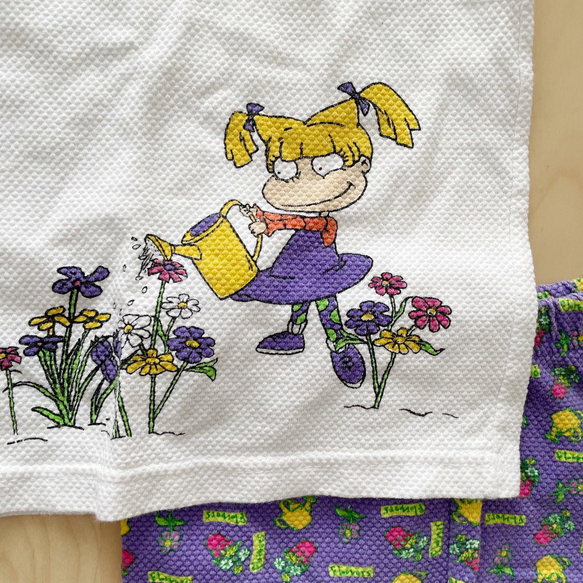 Rugrats Angelica and Tommy Garden Set - Yellow Clover Vintage Kids Clothes