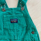 Lands’ End Green Cord Overalls - Yellow Clover Vintage Kids Clothes