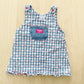 OshKosh Heart Woven Dress - Yellow Clover Vintage Kids Clothes