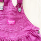 OshKosh Scoop Cut Shortalls - Yellow Clover Vintage Kids Clothes