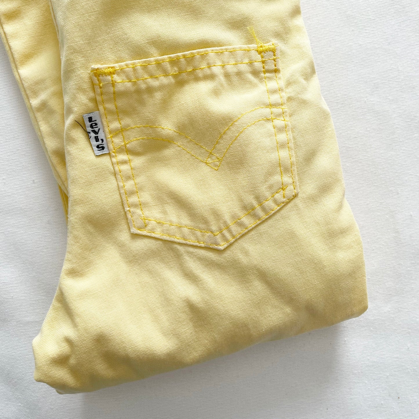 Levi’s Light Yellow Overalls • 2T/3T? - Yellow Clover Vintage Kids Clothes
