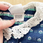 OshKosh Flower Woven Button Front Lace Collar Dress - Yellow Clover Vintage Kids Clothes