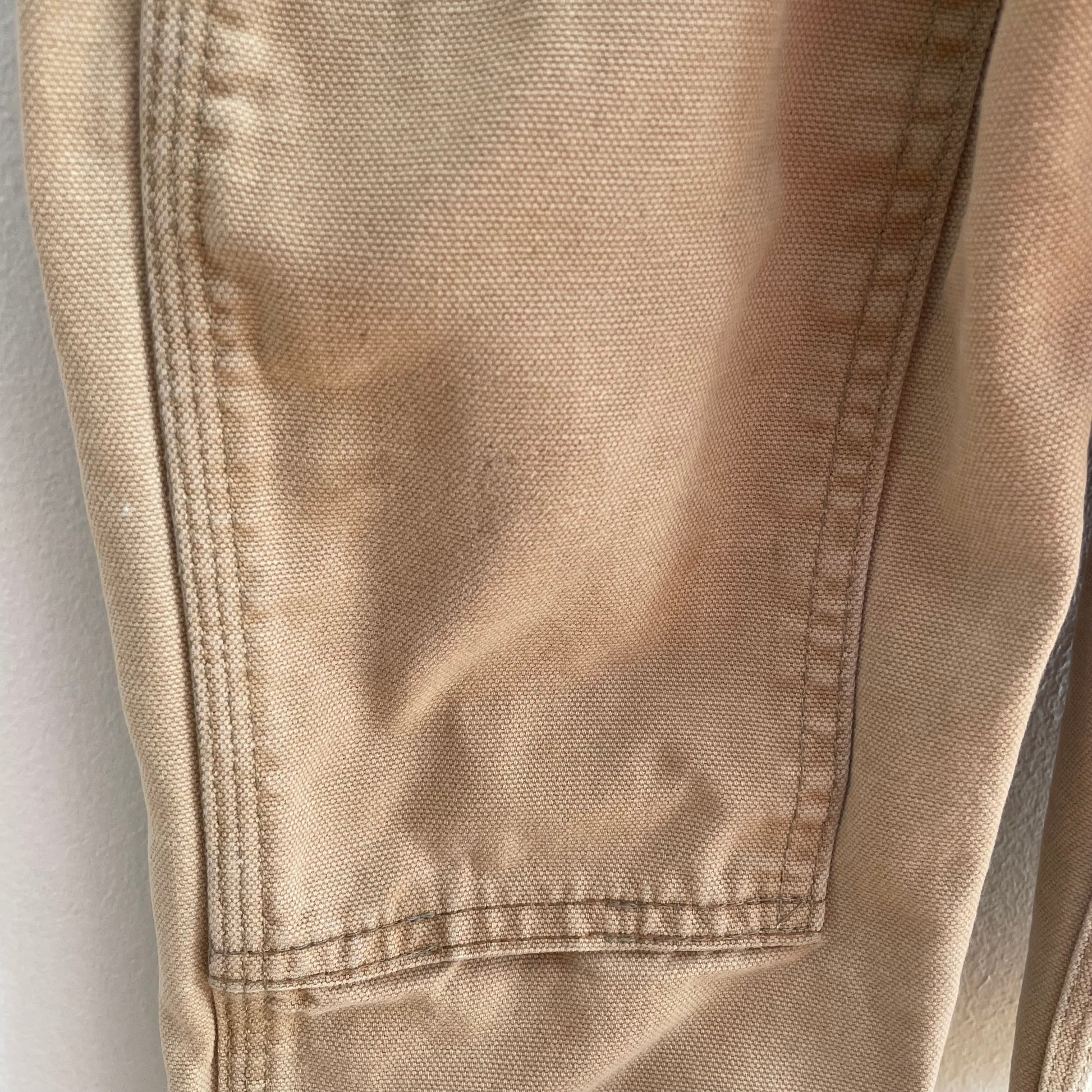 Carhartt Light Tan Reinforced Knee Overalls • 3T (?) - Yellow Clover Vintage Kids Clothes