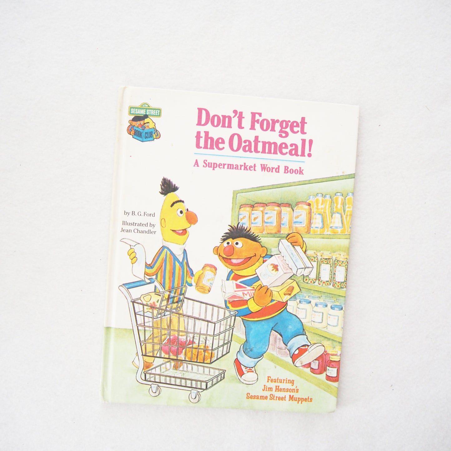 Sesame Street Picture Book - Yellow Clover Vintage Kids Clothes