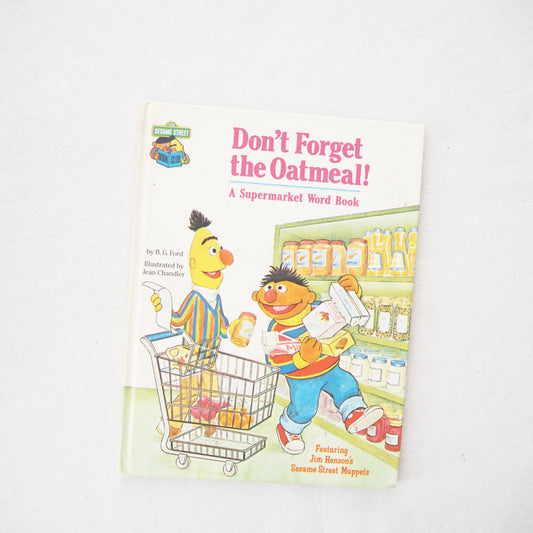 Sesame Street Picture Book - Yellow Clover Vintage Kids Clothes