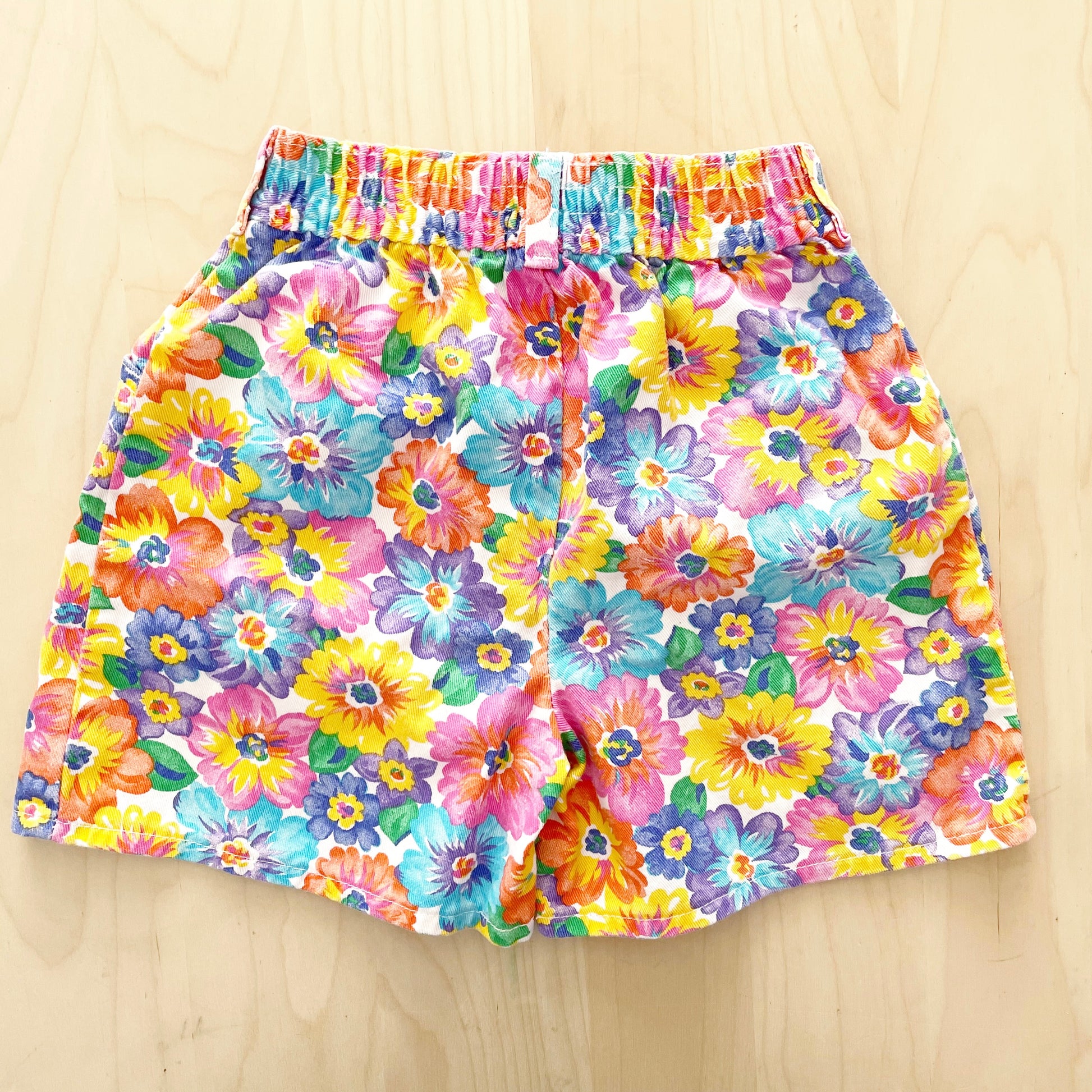OshKosh Bright Floral Outfit - Yellow Clover Vintage Kids Clothes