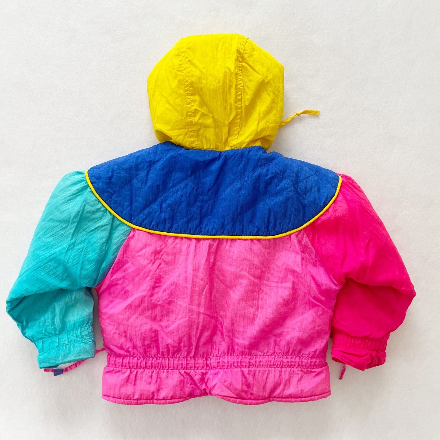 OshKosh Colorblock Ski Jacket - Yellow Clover Vintage Kids Clothes