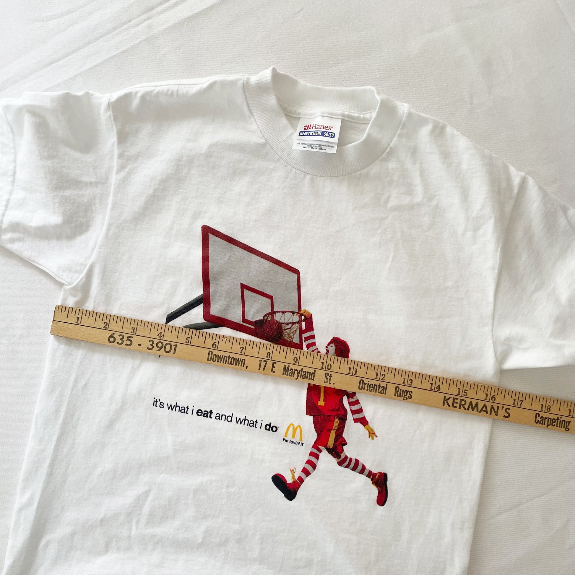 Ronald McDonald I’m Lovin’ It Graphic Tee • 10/12y - Yellow Clover Vintage Kids Clothes