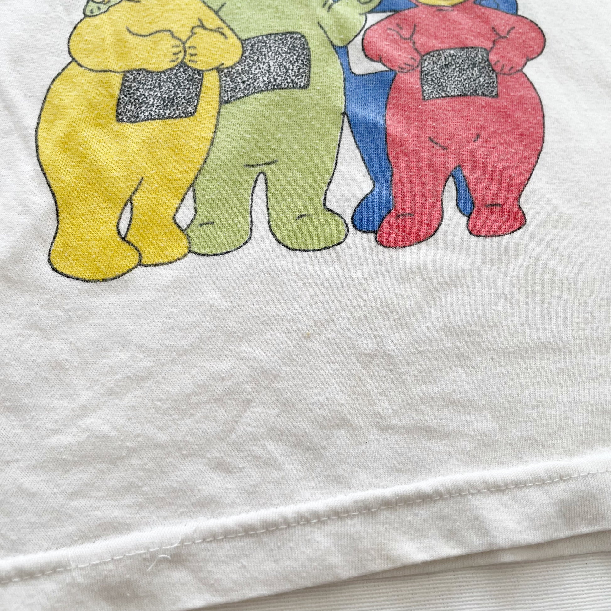 Teletubbies Graphic Tee - Yellow Clover Vintage Kids Clothes