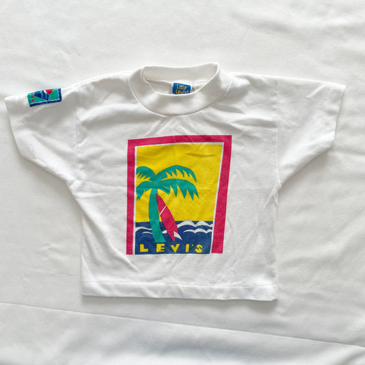 Levi’s Palm Tree Tee • 3T - Yellow Clover Vintage Kids Clothes