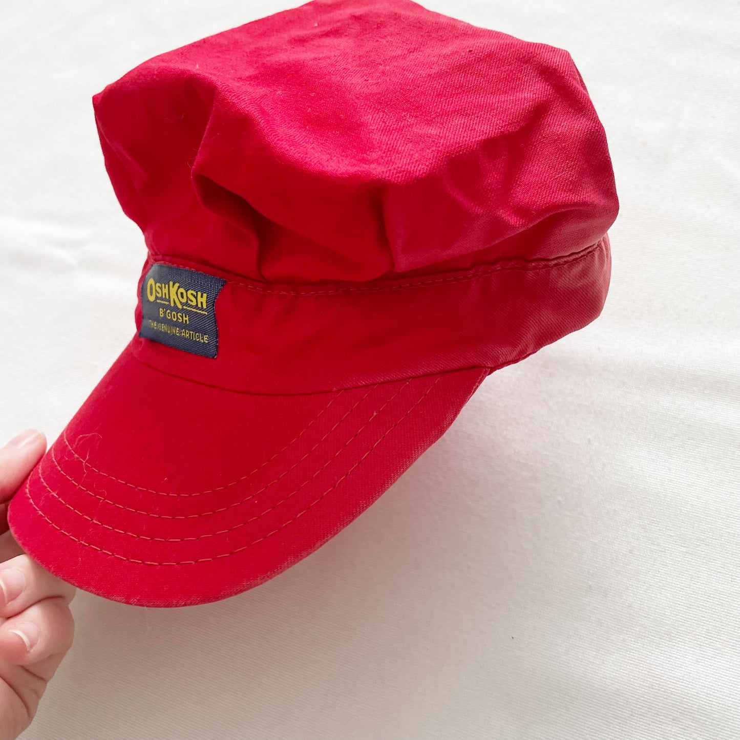 OshKosh Red Engineer Cap - Yellow Clover Vintage Kids Clothes