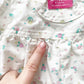 OshKosh White Floral Bubble Overalls - Yellow Clover Vintage Kids Clothes