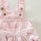 Baby B’gosh Pink Hickory Stripe Bubble Overalls