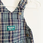 OshKosh Blue and Green Plaid Overalls - Yellow Clover Vintage Kids Clothes