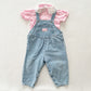 Vintage OshKosh Baby B’gosh Light Wash Bubble Overalls