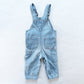 Liberty Lighter Wash Overalls - Yellow Clover Vintage Kids Clothes