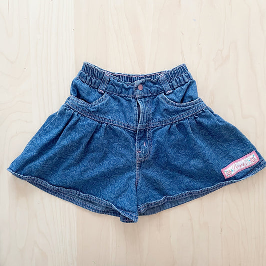 Levi’s Floral Print Culotte Shorts - Yellow Clover Vintage Kids Clothes