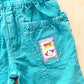 OshKosh Turquoise Patch Overalls - Yellow Clover Vintage Kids Clothes