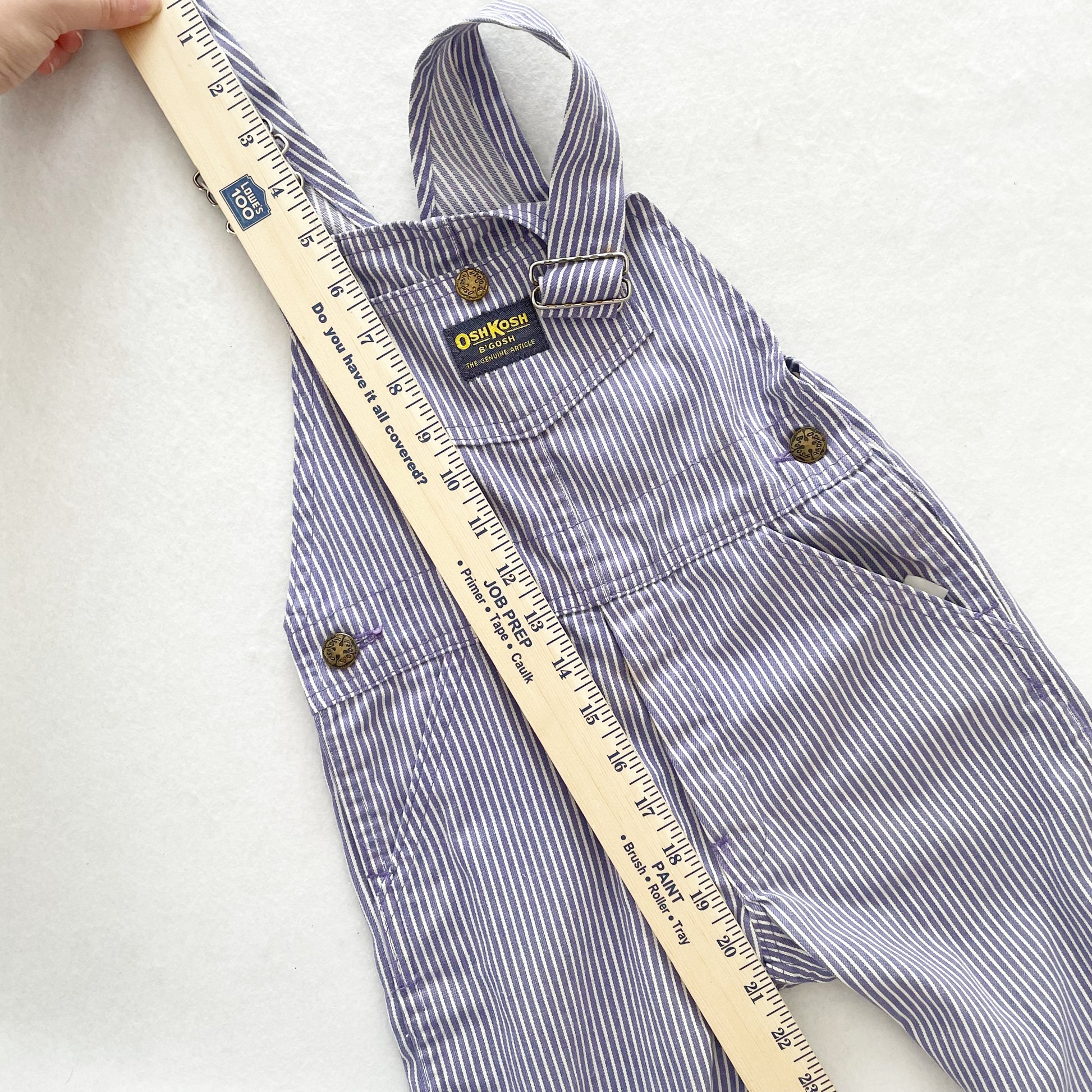 OshKosh Purple Hickory Overalls - Yellow Clover Vintage Kids Clothes