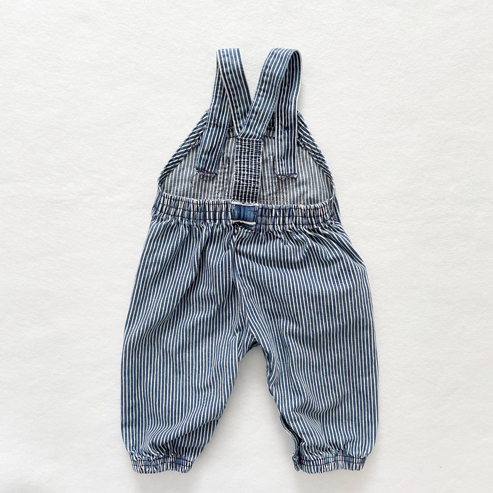 OshKosh Bandana Striped Overalls - Yellow Clover Vintage Kids Clothes