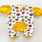 Cuddle Town Animal Print Romper Set