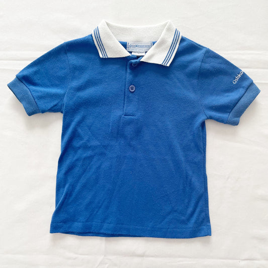 OshKosh Royal Blue Polo Shirt - Yellow Clover Vintage Kids Clothes