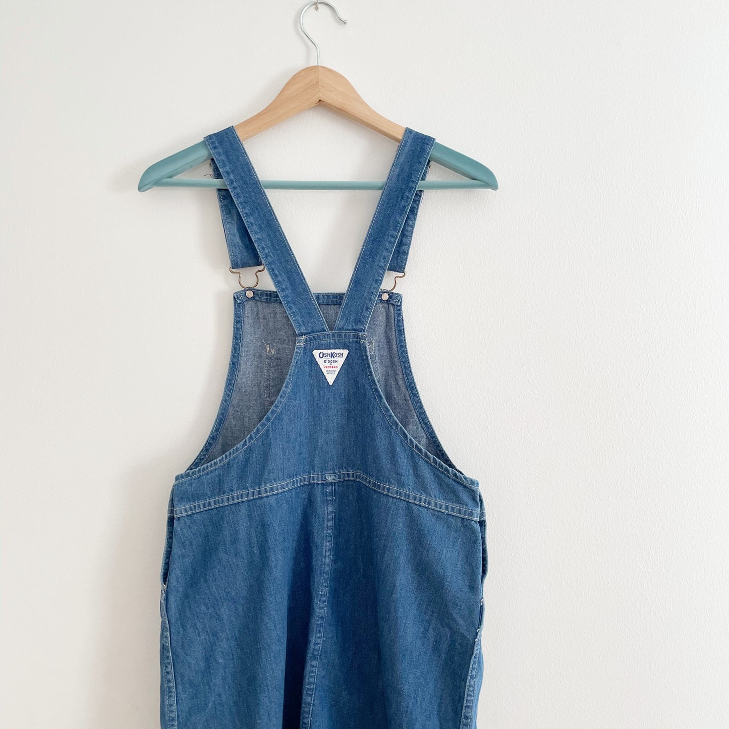 OshKosh Denim Skirtall - Yellow Clover Vintage Kids Clothes