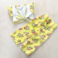 Vintage Butterfly Floral Vest Set - Yellow Clover Vintage Kids Clothes