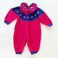 Okie Dokie Colorblock Sweatshirt Romper