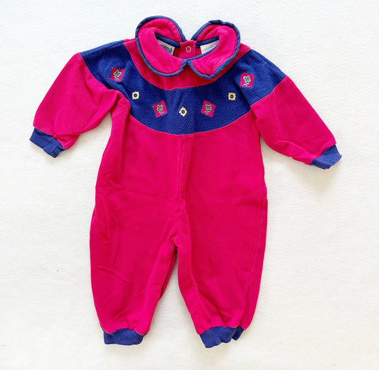 Okie Dokie Colorblock Sweatshirt Romper