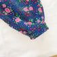 OshKosh Rose Floral Fine Cord Cuffed Overalls - Yellow Clover Vintage Kids Clothes