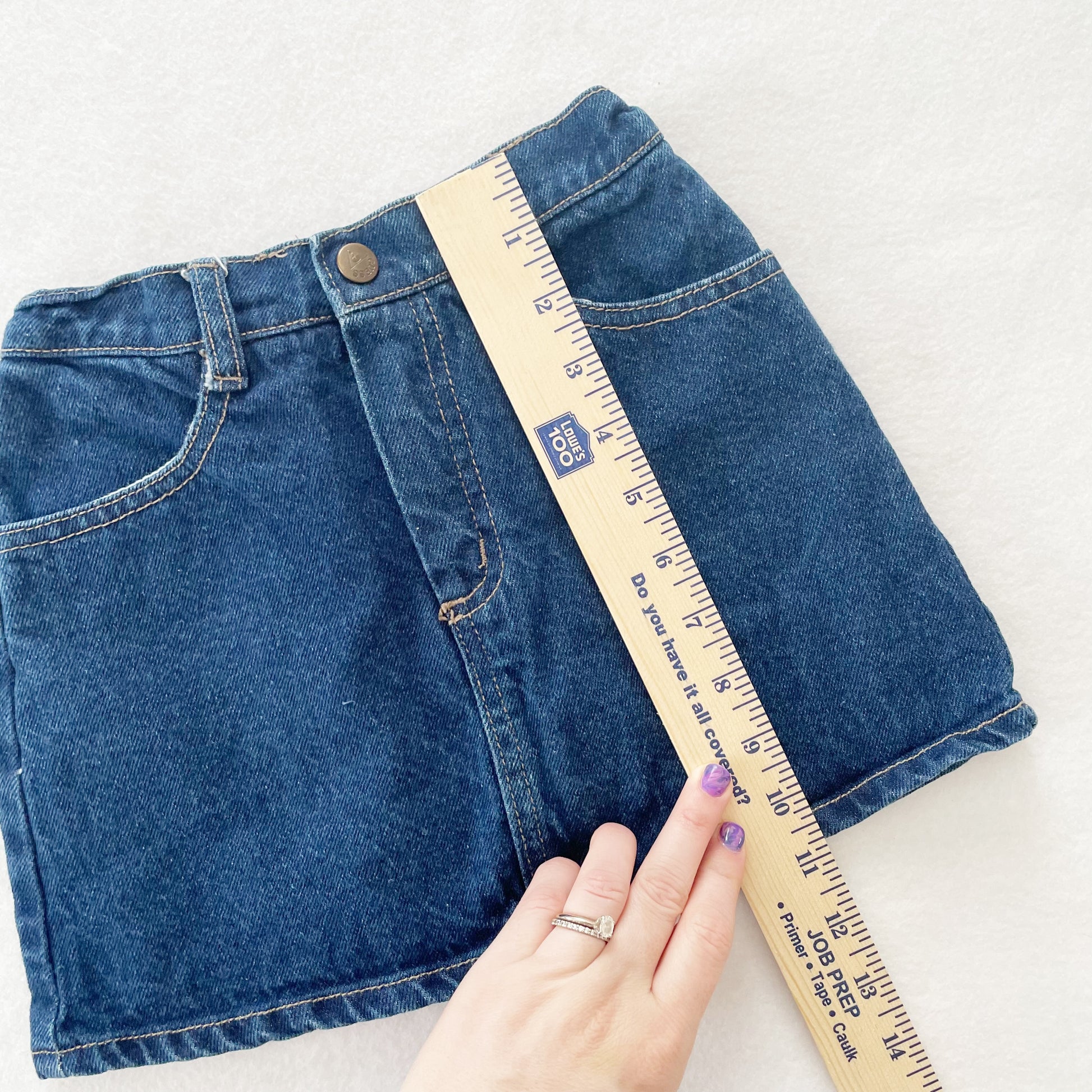 Guess Dark Wash Denim Skirt • 5y - Yellow Clover Vintage Kids Clothes