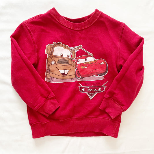 Disney Store Cars Sweatshirt - Yellow Clover Vintage Kids Clothes