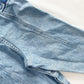 OshKosh Denim Logo Trim Bubble Overalls - Yellow Clover Vintage Kids Clothes