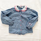OshKosh Heart Embroidered Collar Button Up Shirt - Yellow Clover Vintage Kids Clothes