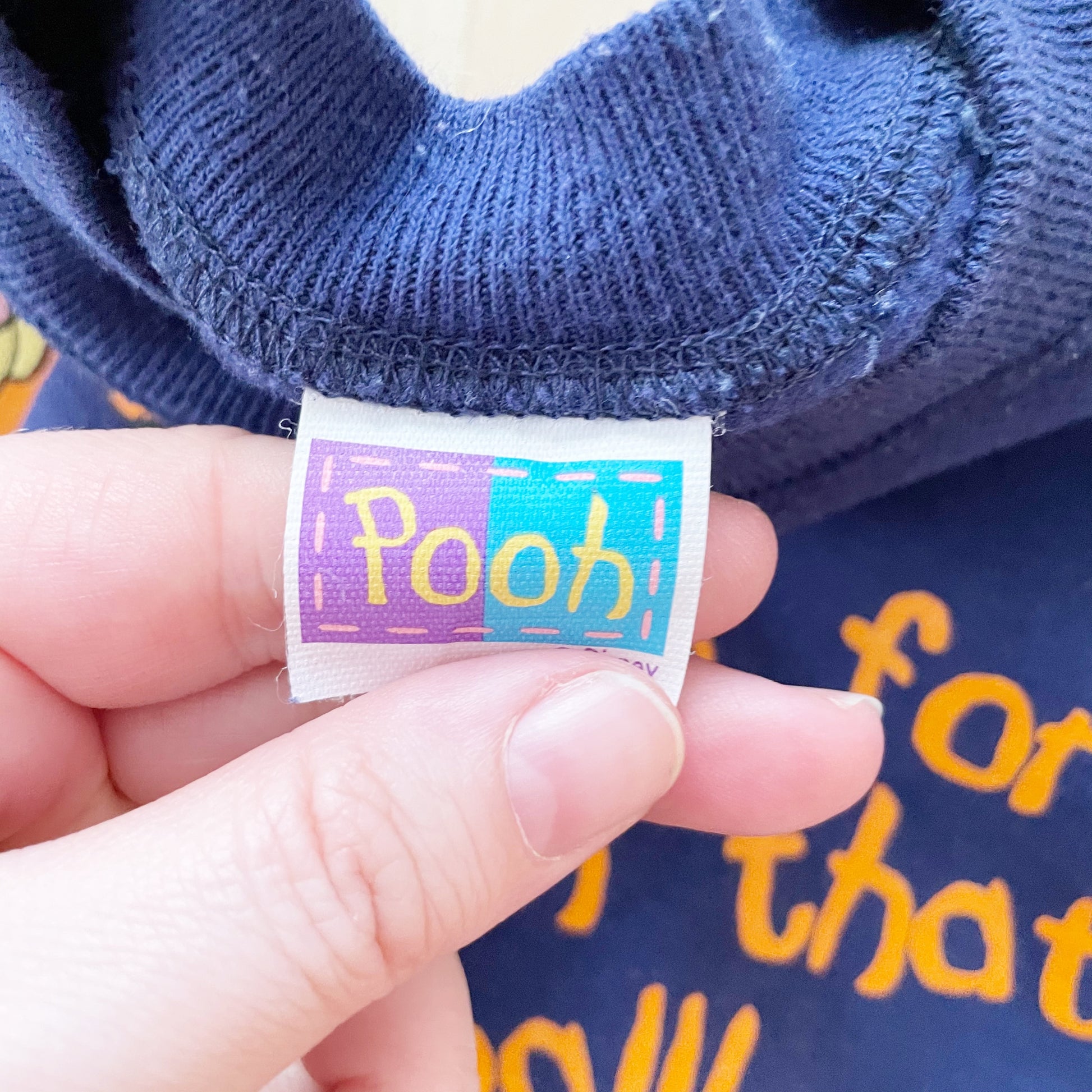 Vintage Tigger Baseball Sweatshirt - Yellow Clover Vintage Kids Clothes