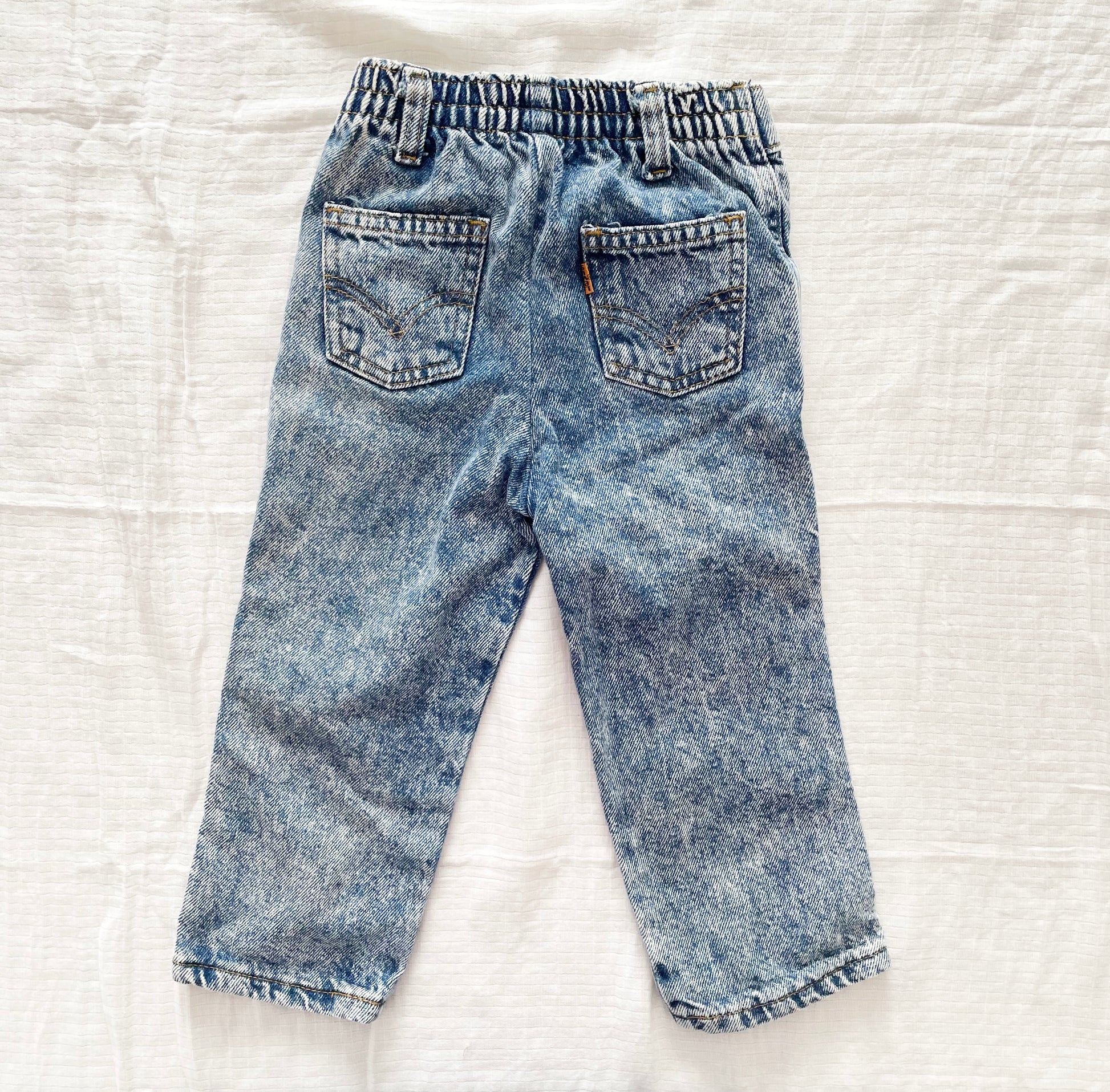 Levi’s Acid Wash Jeans • 4T - Yellow Clover Vintage Kids Clothes