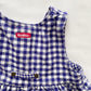 OshKosh Flannel Gingham Embroidered Dress - Yellow Clover Vintage Kids Clothes