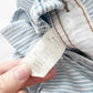 OshKosh Light Wash Hickory Stripe Shortalls - Yellow Clover Vintage Kids Clothes