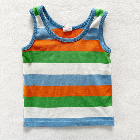 Buster Brown Striped Tank Top - Yellow Clover Vintage Kids Clothes