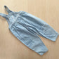 OshKosh Light Wash Bubble Overalls - Yellow Clover Vintage Kids Clothes