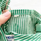 OshKosh Green Hickory Stripe Overalls - Yellow Clover Vintage Kids Clothes