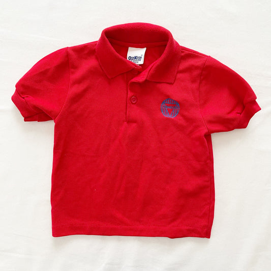 OshKosh Embroidered Logo Polo Shirt - Yellow Clover Vintage Kids Clothes