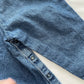 OshKosh Medium Wash Scoop Cut Denim Overalls - Yellow Clover Vintage Kids Clothes