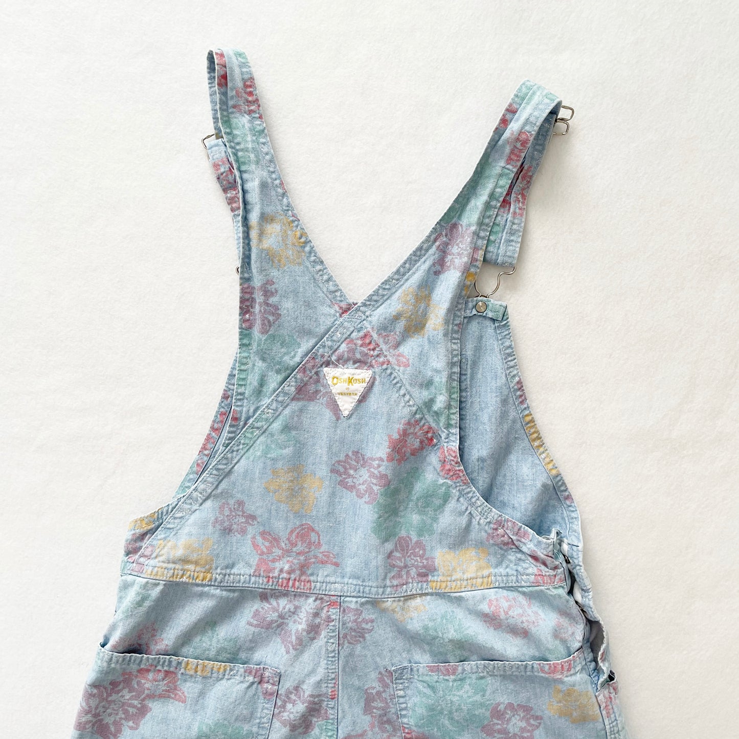 OshKosh Women’s Floral Chambray Shortalls