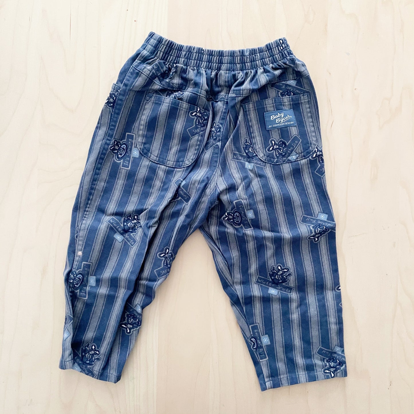 Baby B’gosh Moose Ice Skating Stripe Pants